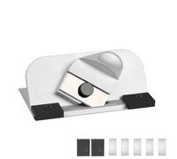 Cortador de alfombrilla biselada de 45° con hoja de retracción automática, herramienta de corte de tablero de alfombrilla de mano con ajuste de profundidad y soporte magnético para cuchillas, cortador