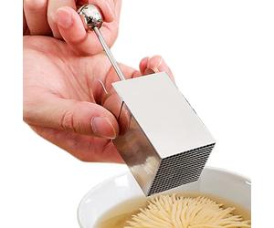 Cortador de alimentos, cortadora de cocina de acero inoxidable, rallador manual para alimentos y soja, para escuela de cocina, restaurante y comida en casa