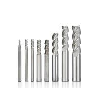 Cortador de aluminio, fresa de carburo de 1-12mm, fresa de extremo de 3 flautas for herramientas de fresado de Metal, broca enrutadora de máquina CNC(5pcs,6XD6X20X50L)