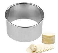 Cortador de anillos para rosquillas, moldes redondos de acero inoxidable para hornear en el horno, para anillos de rosquillas reutilizables, anillos de horno de doble corte, molde para pasta