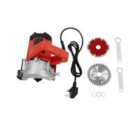 Cortador de azulejos de 1580 W para madera y piedra, máquina de corte portátil de mesa con 34 mm de profundidad, incluye 2 cuchillas para corte de cerámica, hormigón y madera