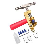 Cortador de azulejos de vidrio, herramienta manual 2 en 1 para cortador de azulejos de vidrio - Pinzas para romper el vidrio - Herramienta de corte de vidrio de tungsteno con destornillador y 2