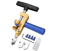 Cortador de azulejos de vidrio, herramienta manual 2 en 1 para cortador de azulejos de vidrio - Pinzas para romper el vidrio - Herramienta manual de corte de tungsteno, con destornillador y 2