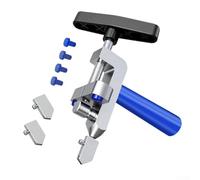 Cortador de azulejos de vidrio y cerámica 2 en 1 con rueda de puntuación de rodillo y alicates de rotura, herramienta manual ergonómica de metal para bricolaje, renovación del hogar y profesional