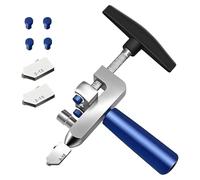 Cortador de Azulejos Manual | 2 En 1 Herramienta Manual De Instalación De Espejos | Cortador De Azulejos De Vidrio,para Renovación de Cuarto de Baño Suelo Pared Ducha Proyectos Reforma del Hogar Sitio