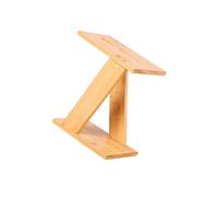 Cortador de bambú multiusos y soportes para utensilios, solución de almacenamiento vertical para encimera de cocina organizada y segura, bloque cortador vertical de bambú