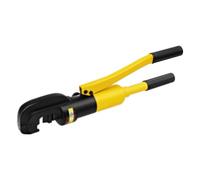 Cortador de barra de acero, cortador de refuerzo, cortador de lingotes de acero hidráulico, abrazadera en forma de C, mango aislado, con caja de herramientas, para construcción, electricidad