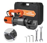 Cortador de barras de refuerzo hidráulico eléctrico, 1350 W 110 V, corte hasta 7/8 pulgadas 4-25 mm #8 Rebar, acero, con cuchillas, velocidad de corte 3-5.5S, herramientas de construcción de hormigón