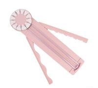 Cortador de bordes de diseño inteligente para proyectos creativos, cuenta con 12 opciones de corte únicas (rosa)