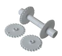 Cortador de bordes de fondant con herramienta de rodillo para hornear, dispositivo para fiestas, festivales, invitados, postres, suministros de horneado, cortador de bordes de fondant