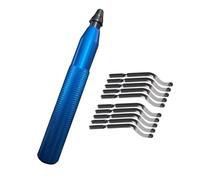 Cortador de bordes multiusos de metal, herramienta de desbarbado de madera, apto para manualidades, cortar papel, tela y cortador de mango de aluminio