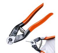 Cortador de cable de alambre, 200 mm, cortador de cables, de acero al cromo vanadio, tijeras de cable para cuerda, bicicleta, palanca de freno, cable de reparación, cortador de alambre con mangos