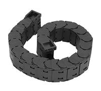 Cortador de cable de la cadena de arrastre Totalmente encerrado con conjunto de cadena de remolque de bajo ruido desmontable 0.7 metros de nylon PA66 para grabado Máquina CNC (D20*77)