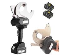 Cortador De Cable De Trinquete de cables eléctrico de 18 V herramienta hidráulica inalámbrica para cortar cables rango de corte máximo: 45/65/75 mm y cepillo de limpieza incorporado tijeras