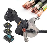 Cortador De Cable De Trinquete de cables hidráulico eléctrico con trinquete herramienta de corte a batería para cables de cobre aluminio y blindados de 50 mm 65 mm y 75 mm. Incluye 2 batería