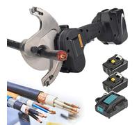 Cortador De Cable De Trinquete de cables inalámbrico con cepillo de limpieza 2 baterías recargables herramienta hidráulica para cortar cables de cobre y aluminio/herramienta esencial para pr