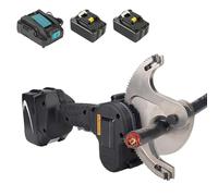 Cortador De Cable De Trinquete de cables inalámbrico con y batería recargable (2 unidades) cabezal de corte de acero aleado tijeras con engranajes de cobre y aluminio rango de corte máximo: