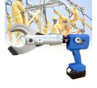 Cortador de cable hidráulico eléctrico, herramienta de corte de alambre hidráulico, cortador de pernos de 60 KN con 2 baterías extraíbles, for cobre, aluminio y cable blindado(B)