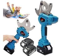 Cortador De Cable Hidráulico Inalámbrico Profesional - Cortador De Cable A Ratchet Eléctrico Para Cables Cu/Al De 50mm/65mm/75mm Y Cables Armados, Tijeras De Tipo Gear Para Cortar Alambres Con Batería