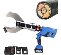 Cortador De Cable InaláMbrico cables eléctrico con trinquete y batería de 18 V y 4 Ah. Tijeras hidráulicas para un corte eficiente de cobre y aluminio. Funciona a batería para uso profesiona