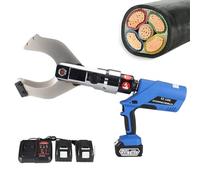 Cortador De Cable InaláMbrico Tijeras hidráulicas de batería de 18 V y 4 Ah para cortar cables de cobre y aluminio 120C.
