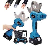 Cortador de cables de trinquete eléctrico de 18 V, tijeras hidráulicas for alambre, herramienta de corte a batería for cobre y aluminio de 50 mm, 65 mm y 75 mm.(75M)