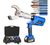 Cortador De Cables EléCtrico De 18 V-4.0 Ah,Tijeras HidráUlicas Con Pantalla Led Y 2 BateríAs, Herramienta De Corte Cables A BateríA De 18 V Para Cables De Cobre Y Aluminio De 65 Mm A 135 Mm(EZ65C)