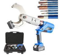 Cortador De Cables EléCtrico De 18 V-4.0 Ah,Tijeras HidráUlicas Con Pantalla Led Y 2 BateríAs, Herramienta De Corte Cables A BateríA De 18 V Para Cables De Cobre Y Aluminio De 65 Mm A 135 Mm(EZ105C)