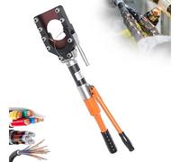 Cortador de cables hidráulico, kit de cortador de pernos de mano con válvula de seguridad, tijeras de cable resistentes para cortar Cu/Al y cables blindados