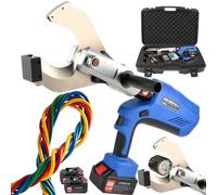 Cortador De Cables InaláMbrico Cortadora de trinquete eléctrica de 150 KN/180 KN/250 KN cable hidráulico inalámbrico herramienta de corte de cable a batería para cables de aluminio y blindad