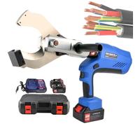 Cortador De Cables InaláMbrico HidráUlico EléCtrico, Herramienta De Corte De Cables A BateríA Para Cables De Cobre Y Aluminio, Kit de Cortador de Cable Eléctrico Portátil(EZ105C)