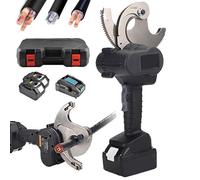 Cortador de cables inalámbrico, tijeras hidráulicas, trinquete eléctrico, herramienta de corte a batería de 4.0 Ah for cables blindados de cobre y aluminio de 50 mm/65 mm/75 mm.(75)