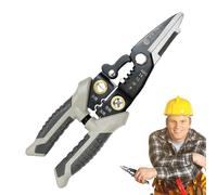 Cortador de cables pelacables, herramienta para el corte de cables de acero inoxidable - Pinzas para pelar cables | para dividir crimpar cortar envolver apretar terminar pelado para uso doméstico