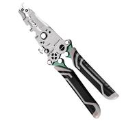 Cortador de cables, pelador de cables - Divisor de cable plegable 18 en 1 | Herramienta de pelado de cables multifuncional, alicates de corte para cables eléctricos, engarzado y pelado