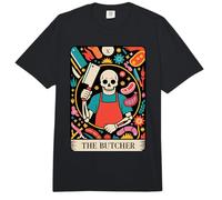 Cortador de Carne Divertido con diseño de Carnicero de Esqueleto Comfort Colors Adult Heavyweight T-Shirt