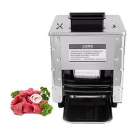 Cortador de carne eléctrico comercial para el hogar y la cocina, fácil de limpiar, rebanado de precisión para carne de cerdo, carne de res y delicatessen, resistente, eficiente, ideal para la