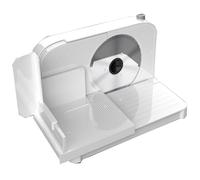 Cortador de carne eléctrico compacto, 1-15 mm de grosor ajustable, cortador de alimentos plegable con hoja de acero inoxidable y patas antideslizantes, para carne, pan, queso y alimentos congelados