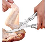 Cortador de carne manual de cocina con mango antideslizante | Para aves de corral pesadas de acero para carnes codornices mariscos langosta pescado verduras utensilios cocina casa