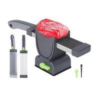 Cortador de carne manual que ahorra espacio para cocina, camping, cortar carne de res, pollo, pescado, cortador de verduras de mano con base de succión
