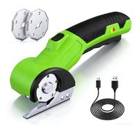 Cortador De Cartón Eléctrico, 4.2V Tijeras EléCtricas Carton InaláMbrica Cortadora Rotativa, Recargable Tijera EléCtrica Sin Cable Con Luz Led,Bloqueo De Seguridad Para Como Tela, Cuero, Alfombras