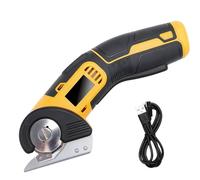 Cortador de cartón eléctrico de 4 V, tijeras eléctricas inalámbricas, recargable, cortador universal con 300 movimientos/min para un corte preciso de cartón, tela, alfombra, cartón, cuero, fieltro