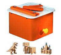 Cortador de cartón eléctrico para niños con 5 hojas de cartón estampadas, juguete educativo STEM + STEAM para niños y niñas a partir de 5 años, herramienta reciclada para proyectos de cartón