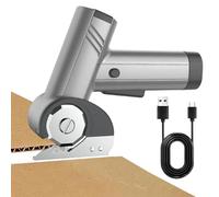 Cortador De Carton Electrico Y Cutter | 2000mAh Recargable Con Luz LED Y Cuchilla,Tijeras Eléctricas de 4V para Cartón | Para Manualidades, Alfombra, Garaje, Trabajo, Costura, Construcción, Papel Y Te