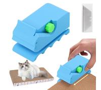 Cortador de cartón para rascadores de gatos, cortador de tiras de cartón portátil impreso en 3D con 10 cuchillas reemplazables, máquina de herramientas de tira de cartón para amantes de los gatos