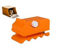 Cortador de cartón para rascar gatos, rascador manual con forma de gatito impreso en 3D, cortador de caja de cartón para amantes de los gatos y entusiastas del bricolaje (naranja)