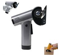 Cortador de cartón recargable de alta velocidad, cortador de cajas eléctrico inalámbrico, cortadores rotativos para tela de cuero con cerradura y luz LED A