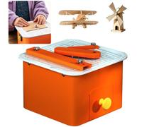 Cortador de cartón seguro, herramienta de corte eléctrica de 45 W con tecnología sin cuchillas, corte de precisión de cartón de 0 a 4 mm de grosor, juego de aprendizaje de herramientas de manualidades