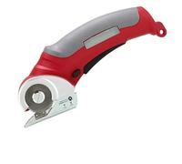 Cortador De Carton, Tijeras Eléctricas Portátiles, Inalámbricas, Recargables, Redondas, For Cuero, Papel Y Tela, Cortador Rotativo, Kit De Herramientas De Corte,Tijeras Electricas(Red)