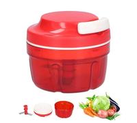 Cortador de cebolla, cortador de cebolla con cuerda, picadora de cebolla verde, 300 ml, manual de verduras, picadora multifunción, picadora de cocina, diseño de cordón para el hogar