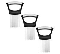 Cortador De Cebolla De 3 Piezas, Herramientas De Acero Inoxidable, Utensilios De Cocina, Herramienta De Corte Multifuncional, Soporte Para Frutas Y Verduras